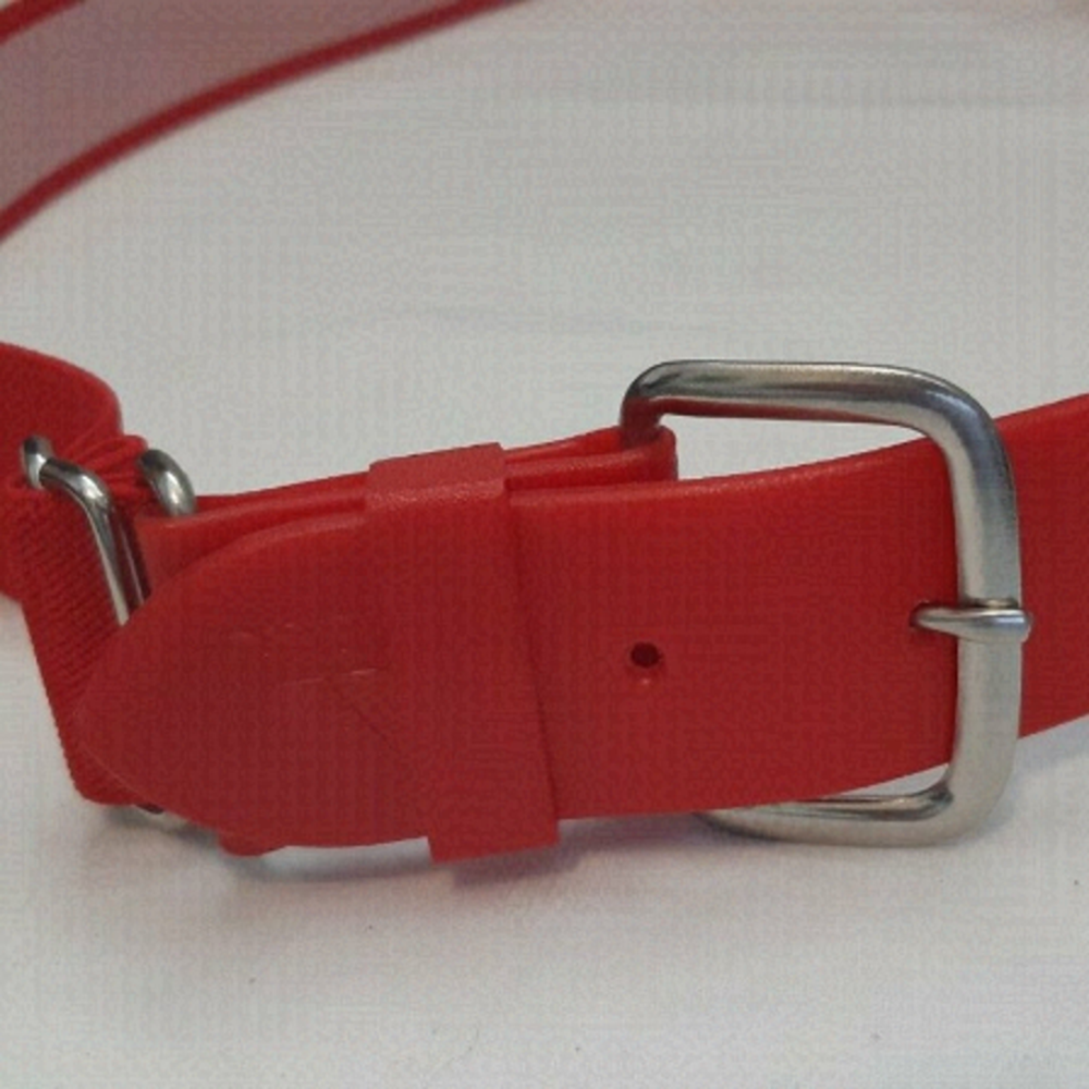 VTG ADIDAS buckle slide adjustable stretch belt golf sports RED 32-34 waist